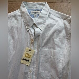 Club Room Men’s Slim Fit White Button-Down Dress Shirt Medium NWT
